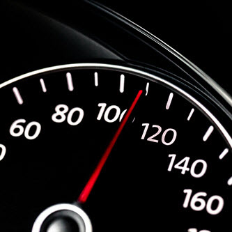 speedometer going fast